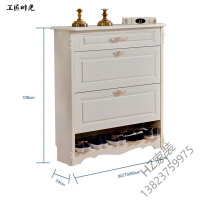 2020新款翻斗鞋柜简易欧式简约现代厅柜玄关多功能鞋橱大容量鞋架翻斗鞋柜尊贵1.4米宽24厚108高组装厅/玄关柜欧因