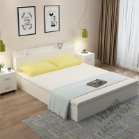 2020新款储物床榻榻米床主卧床垫出租房床家具欧式床多功能组合板式床便宜欧因