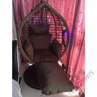 2020新款吊篮藤椅脚踏粗藤单人吊椅室内成人双人吊床阳台摇椅秋千摇篮椅子欧因