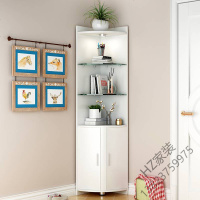 2020新款客厅转角柜墙角柜简约餐厅角落柜储物柜沙发边柜三角柜卧室拐角柜欧因