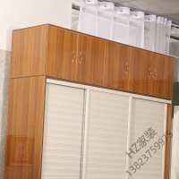 2020新款 简易实木衣柜顶柜简约阳台储物柜卧室橱柜吊柜234欧因