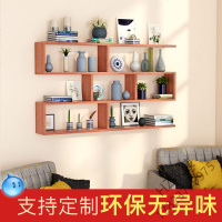 2020新款 墙上置物架壁挂实木隔板定制壁柜墙上储物柜餐厅创意酒架书架墙上欧因