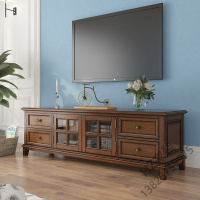 2020新款 美式实木电视柜茶几组合小户型简约现代白蜡木轻奢客厅家用家具欧因