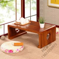 2020新款 烧桐木实木榻榻米茶几飘窗桌日式阳台小桌简约窗台矮炕桌地台欧因