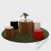 2020新款 茶几组合五件套小圆桌边几矮凳客厅阳台卧室休闲桌椅套装欧因