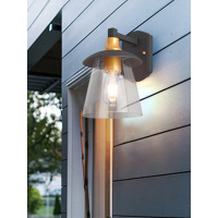 2020新款 美式简约户外壁灯防水锈铝阳台过道庭院墙壁室外露台灯花园外墙灯唐晶