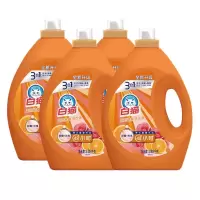 白猫阳光除菌洗衣液3kg*4瓶家用整箱囤货划算甜橙香酵素全效去渍