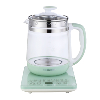 欧点多功能养生壶304不锈钢煮茶壶 保温电水壶 24H预约定时烧水壶开水壶 1.8L 整壶 浅绿色 OD-816A