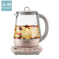 北鼎(buydeem)燕窝壶K159T 多功能养生壶 煮茶器 高硼硅玻璃保温玻璃按键式燕窝壶 1.5L