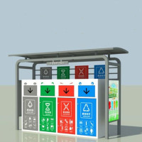 丰甲垃圾分类亭户外垃圾收集亭垃圾分类亭FJ-473