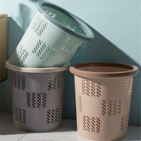 丰甲垃圾桶带压圈FJ-583.时尚素色垃圾篓小号