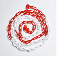 丰甲交通安全塑料链条警示链红白链条3米