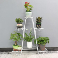 环杰简约落地式花架子HJ-852花盆架六层圆盘花架