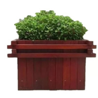 丰甲防腐木花箱FJ-877花盆室外方形实木花槽120*120*80CM