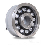 丰甲led水底灯环形水下灯景观射灯防水涌泉灯正白9W