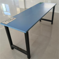 环杰 长方形钢木餐桌饭桌180*60*72cm