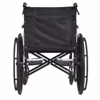 环杰手动轮椅HJ-1201折叠轻便24寸黑色高弹布一体轮 实心胎