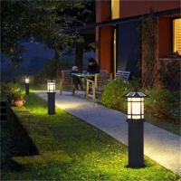 环杰太阳能草坪灯HJ-1272户外防水庭院灯(座地款)高63cm