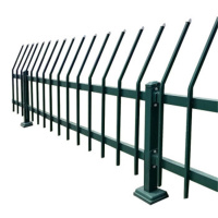 环杰锌钢防爬型草坪护栏HJ-1275户外防爬篱笆围栏 0.8*3m+1根柱