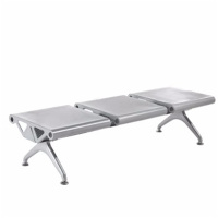 环杰平板连排椅无靠背HJ-1378公共座椅三人位