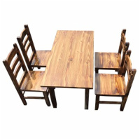 环杰实木餐桌椅组合HJ-1434一桌四椅