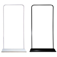 环杰加重门型广告牌支架展架HJ-1556黑色铁质门型80*180