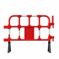 环杰胶马护栏HJ-1581移动式围挡红白140cm