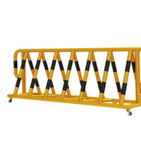 环杰拒马护栏HJ-1585移动路障隔离栏双耳拒马-黄黑