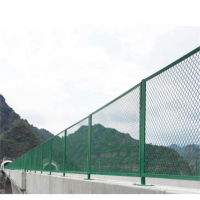 环杰公路隔离防眩目网浸塑防落物网FJ-648公路铁路桥梁防抛网