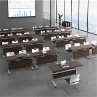 环杰小型会议桌HJ-1903折叠桌1.2米-深色