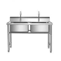 环杰不锈钢水池水槽HJ-1976双槽100*50*80cm