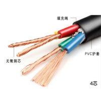 丰甲电线电缆RVV 3*2.5+1*1.5平方四芯护套线 1米