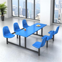 环杰学生食堂餐桌椅组合6人位快餐桌椅HJ-2078