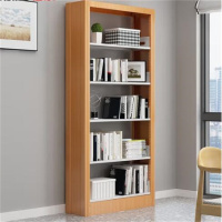 环杰书架资料档案架HJ-2104黄木纹单面五层一列一