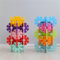 环杰 幼儿园大号雪花片拼插塑料积木26CM(60片)
