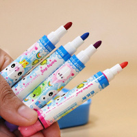 小学生36色水彩笔套装带印章儿童无毒可水洗彩色笔幼儿园画画笔 24色水彩盒蓝色