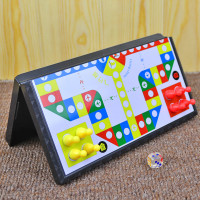 大号磁性飞行棋 桌面游戏棋儿童学生益智力玩具折叠生日礼物 D-6小号飞行棋+4粒备用棋子