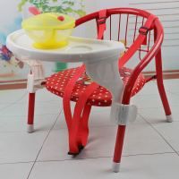 叫叫椅宝宝小凳子儿童靠背椅子带餐盘餐桌椅靠背椅子儿童餐椅 粉色椅+安全带