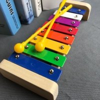 [天天]幼儿童宝宝益智音乐玩具8音琴琴八音阶手敲琴 (音准佳)铝片八音琴 (无琴谱)