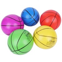 小皮球拍拍球足球儿童幼儿园弹力幼儿专用无毒婴儿西瓜球宝宝篮球 加厚篮球[中号蓝色] 每个ID送1个气筒