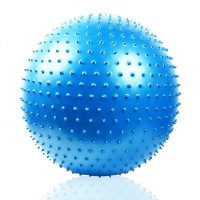 按摩球瑜伽球加厚防爆健身球瑜珈颗粒儿童触感球宝宝感统训练球 粉红色加厚按摩球送气泵 按摩小球 65c