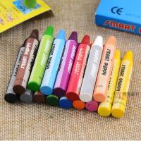 蜡笔25色16儿童幼儿园安全无毒涂鸦绘画笔色粉笔彩色油画棒 12色[黄色包装]