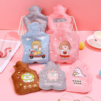 【18cm*11cm】热水袋PVC卡通注水 防爆可爱卡通暖水袋暖手宝新款卡通毛绒热水袋保暖