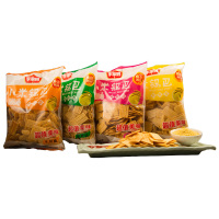 李家园 小米锅巴 麻辣味 五香味 牛排味 烧烤味 268g*4袋 粒粒香 休闲零食