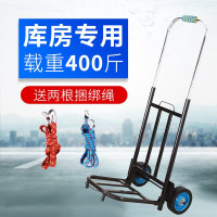 阿斯卡利(ASCARI)载重王折叠行李车手拉车便携购物车拉货车拉杆车拖车手推车小拉车 加厚黑色橡胶轮满焊