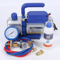 阿斯卡利(ASCARI)小型气泵实验室抽滤迷你真空泵1升变频空调箱冰维修抽真空泵制冷工具抽气 1升泵+2根管+单表+41