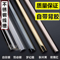 阿斯卡利(ASCARI)2cm不锈钢线地板金属弧形线明装地面防踩压线包线管电线保护2-6CM 金属银 4CM