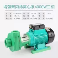 阿斯卡利(ASCARI)化工泵工程塑料自吸泵防腐蚀耐酸碱离心循环泵船用抽水机海水泵 绿色离心4000W三相FS50X40