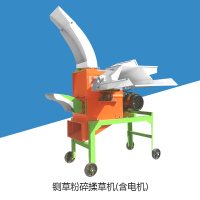 阿斯卡利(ASCARI)铡粉碎机秸秆玉米饲料家用碎机牛羊养殖小型一体切机揉丝机 新款8刀式+4.8KW电机(220V)
