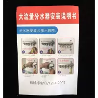 阿斯卡利(ASCARI)超大流量地暖地热分水器铜1.2寸4分20管阀暖气家用2路 大流量1.2寸主杠接20地热管(6路一